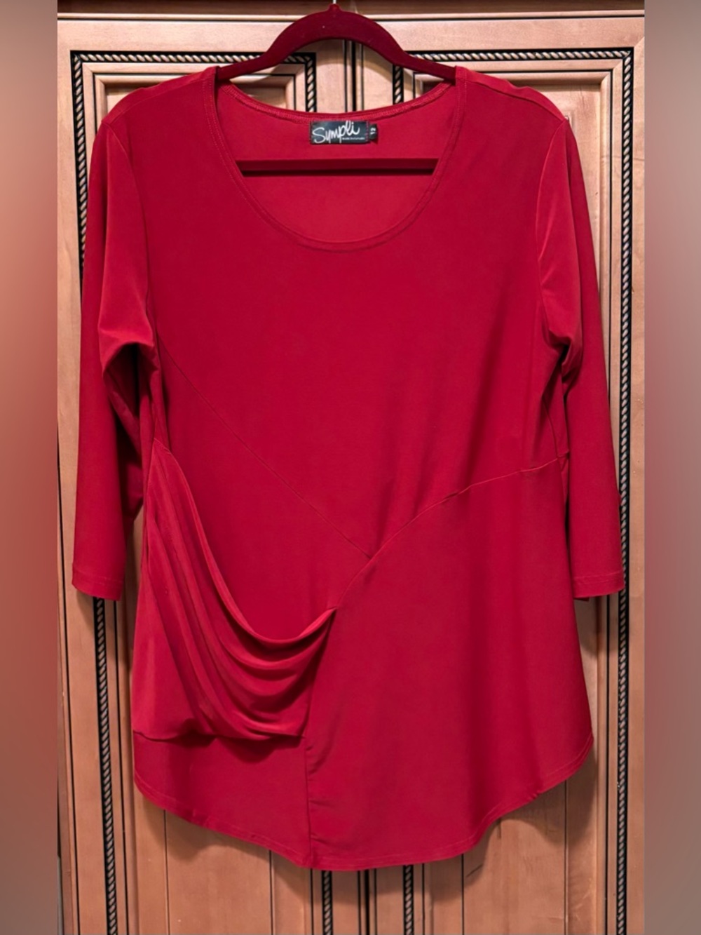 SYMPLI Red Top. Size 12